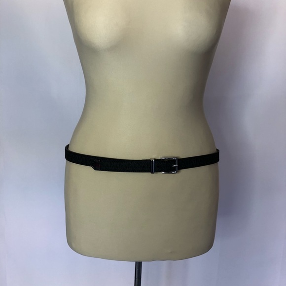 MICHAEL KORS NWT Black Logo Waist Belt Size M - Picture 5 of 5